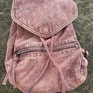 Denim Mini Backpack